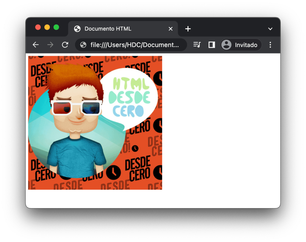 Imagen sin cortar el largo ni ancho