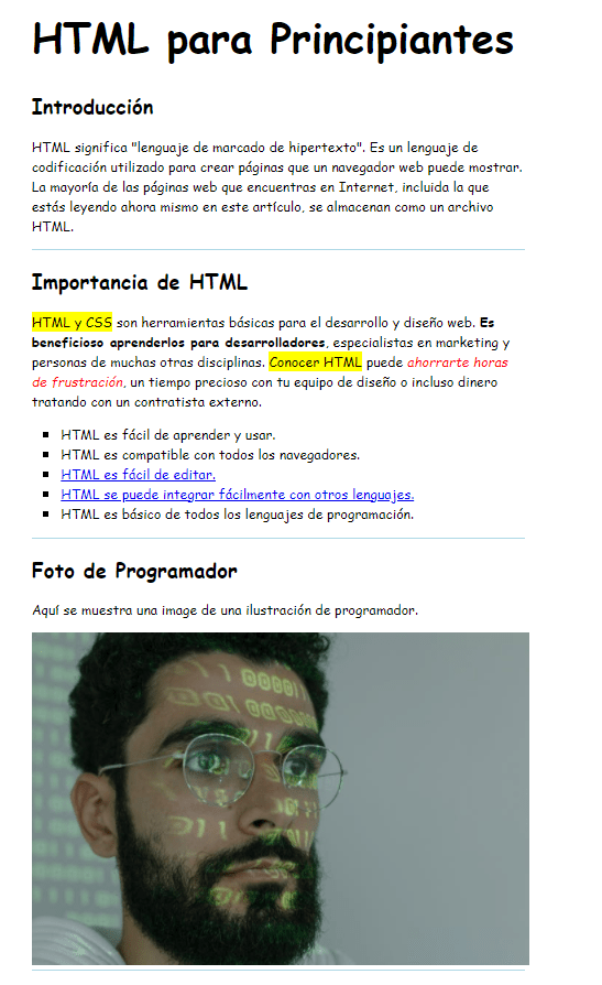 Mi Primera página HTML