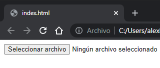 Ejemplo de Type File en HTML