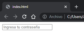 Type Password en HTML