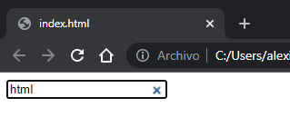 Ejemplo de Type Search en HTML