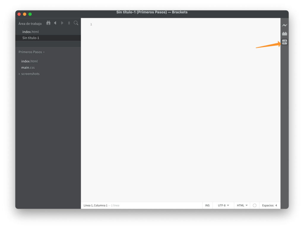 Icono de acceso a HTML Skeleton