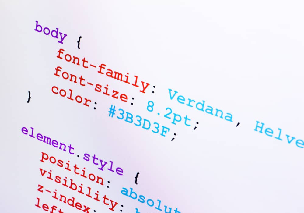 Código CSS en documento HTML