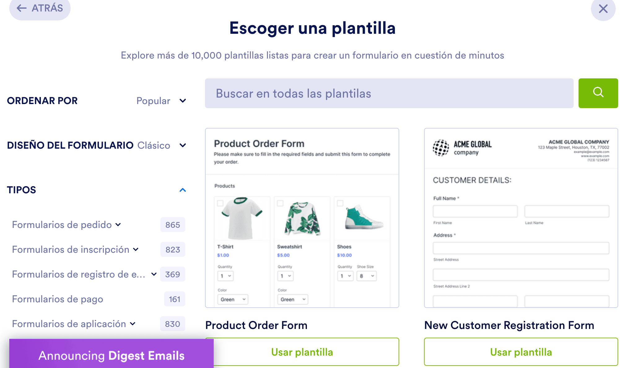 Código fuente de formulario en HTML con JotForm