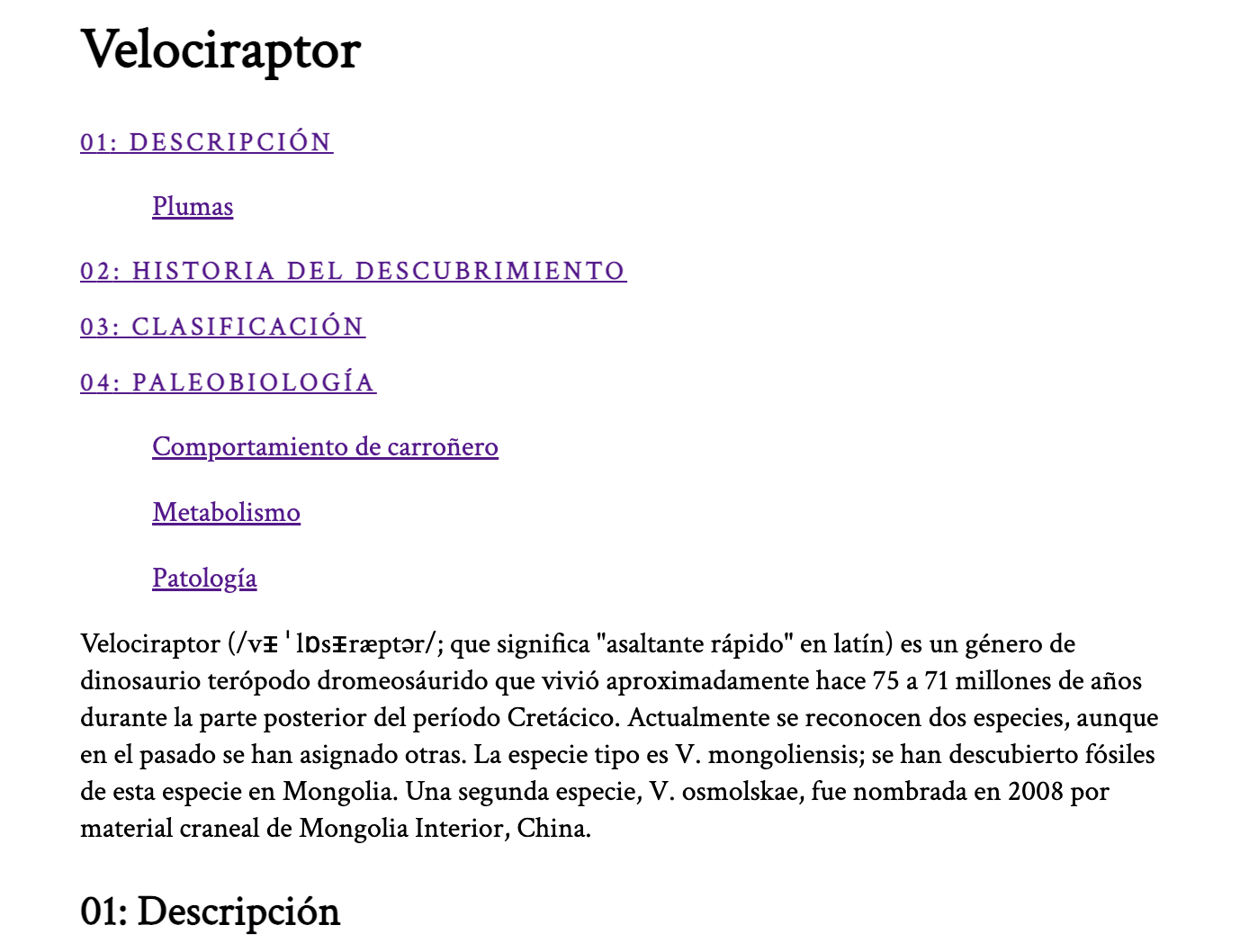 Ejemplo de tabla contenido con slot HTML