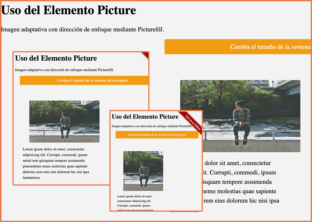 Imagen adaptada a diferentes tamaños