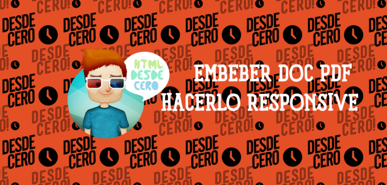 Cómo Embeber un Documento PDF y Hacerlo Responsive