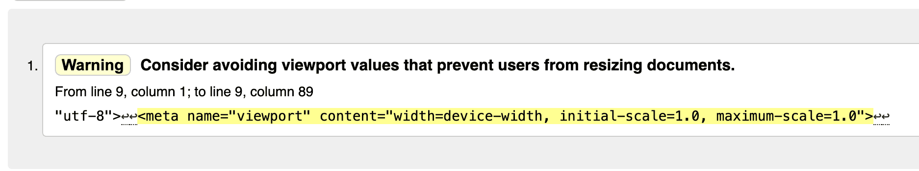 Comprobación de validez de código HTML